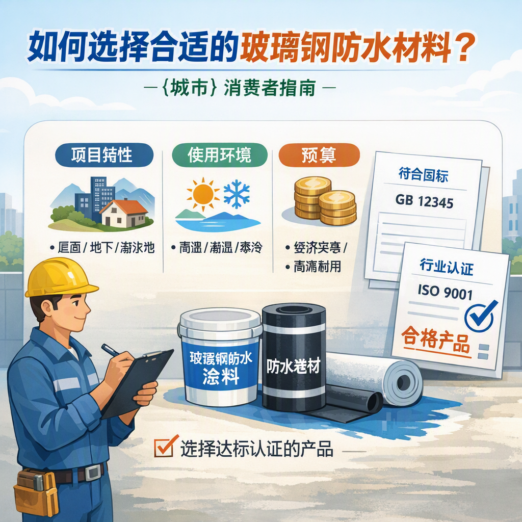 如何判定玻璃钢防水材料的合格标准? 池州 消费者指南