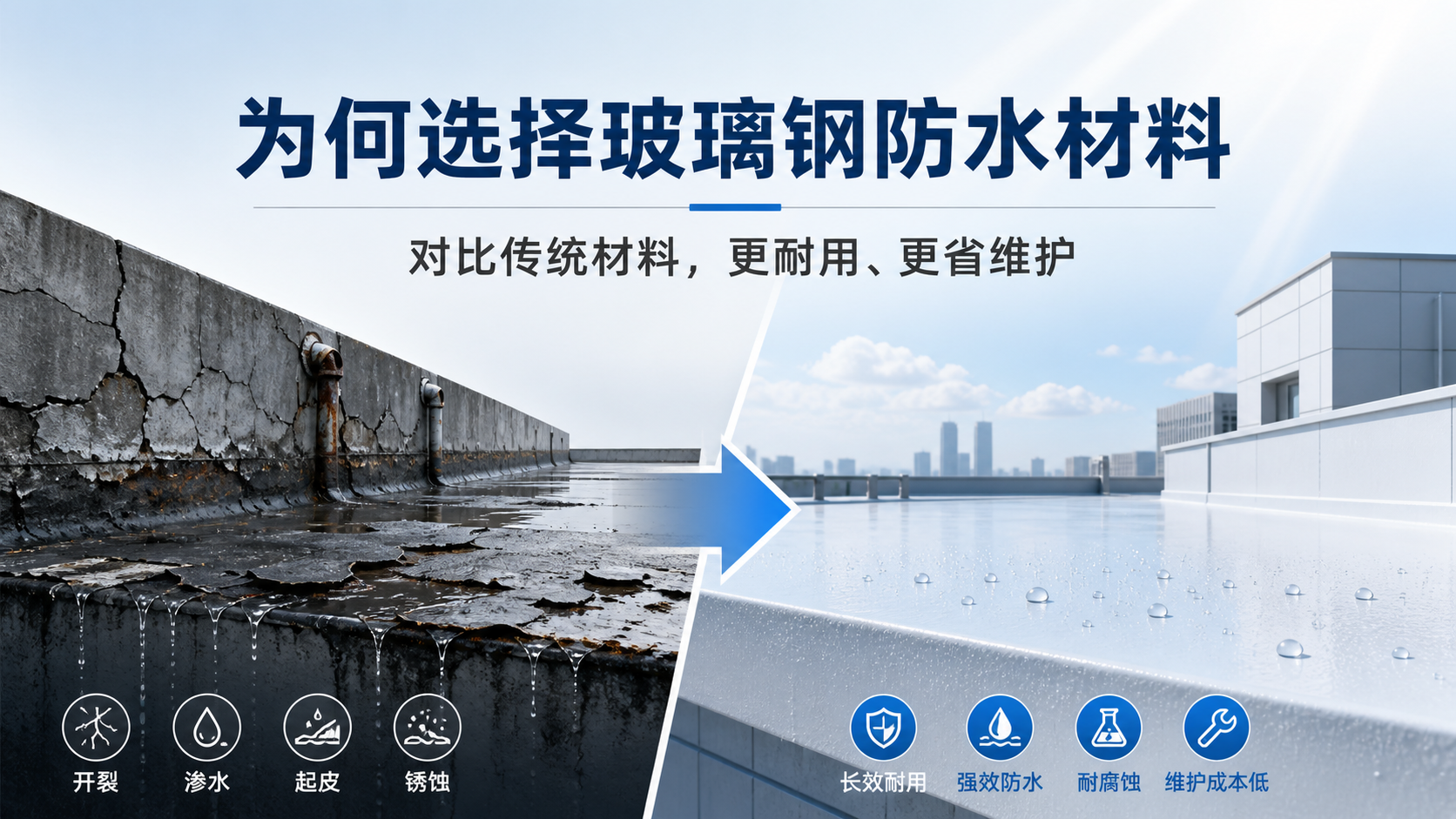 在池州，为何选择玻璃钢防水材料而非传统材料