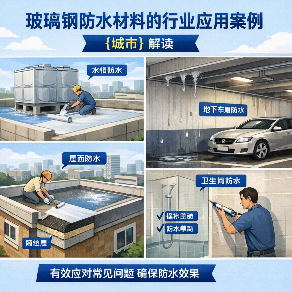 玻璃钢防水材料的行业应用案例，池州解读